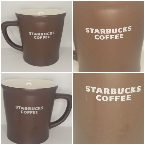 Starbucks Abbey Large Brown Coffee Mugs w/ White 16oz 2008
Set of 2 - Picture 3 of 12